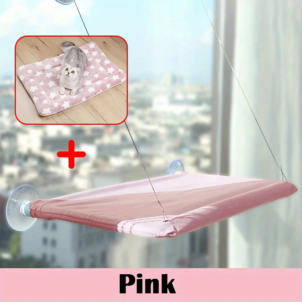 Hanging Cat Bed Pet Cats Hammock Aerial Pet Bed House Kitten Climbing Frame Sunny Window Seat Nest Bearing 20kg Cat Accessories