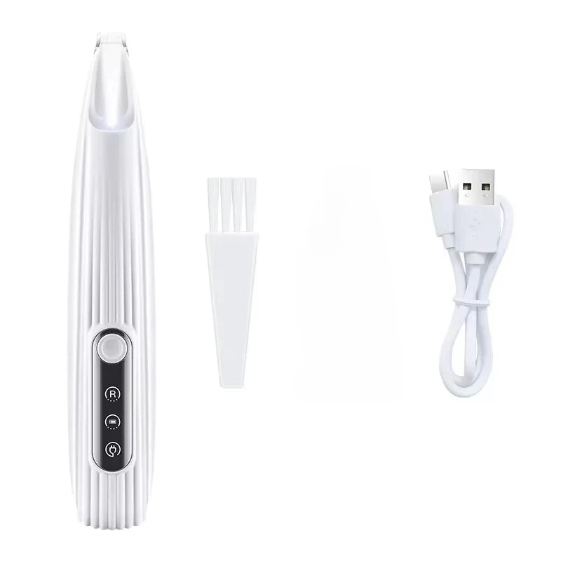 Portable Paw Trimmer With Led Light Rechargeable Cordless Nail Grinder Shaver for Cats And Dogs Nail Grooming