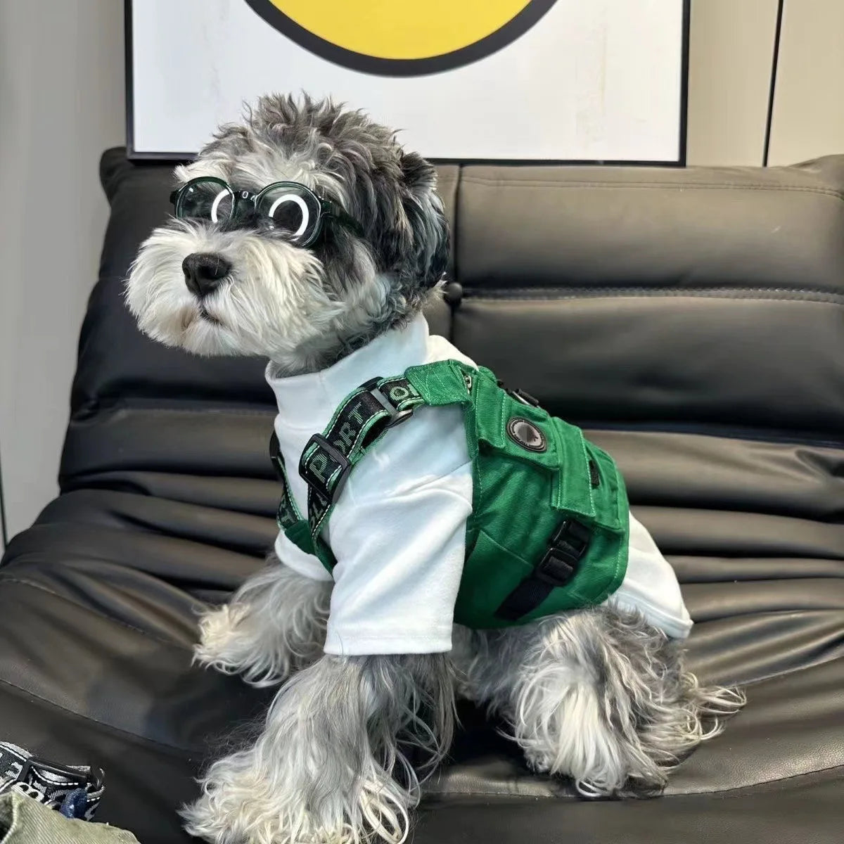 Dog Workwear Vest Autumn and Winter Vests Schnauzer Teddy Bear Trendy Pet Workwear Vest Clothing Puppy Clothes Dog Jacket
