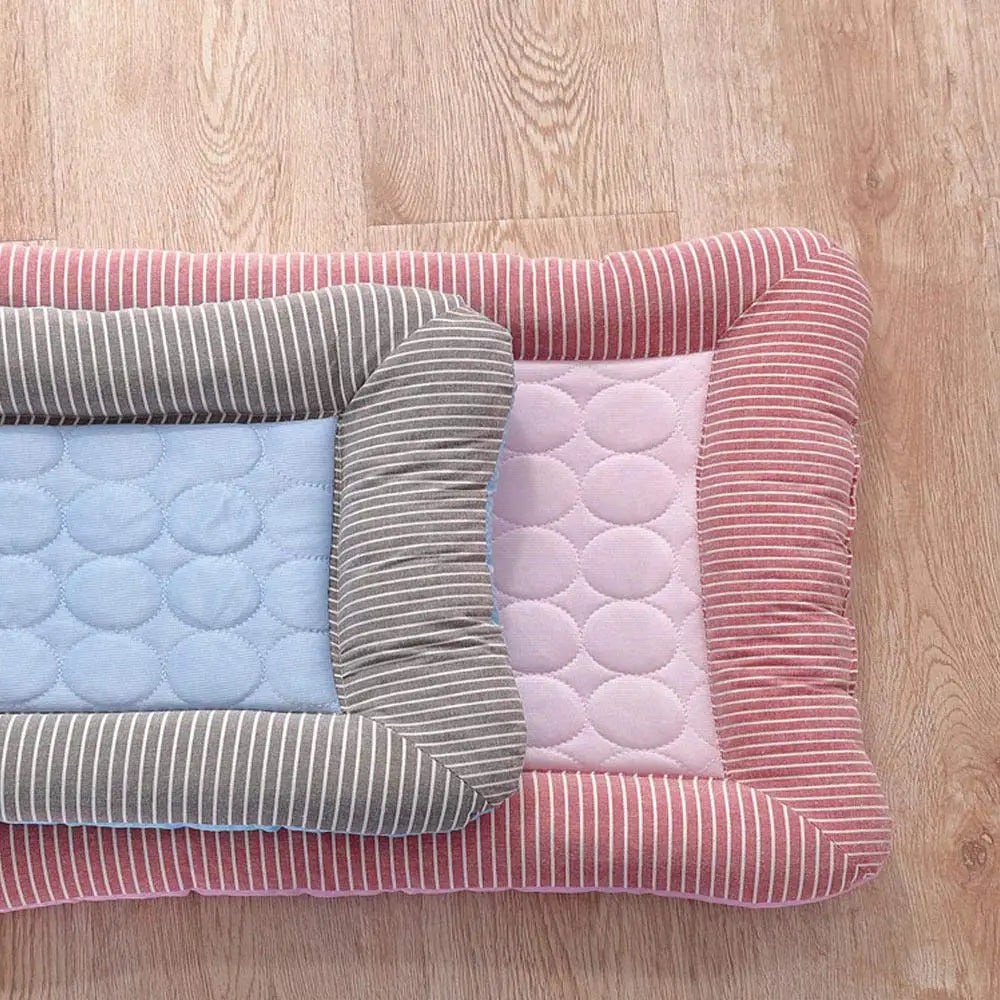 Cooling Dog Bed Pet Cool Mat For Cats And Dogs | Ice Silk Material Soft For Summer Sleeping Product Dog Beach Bed