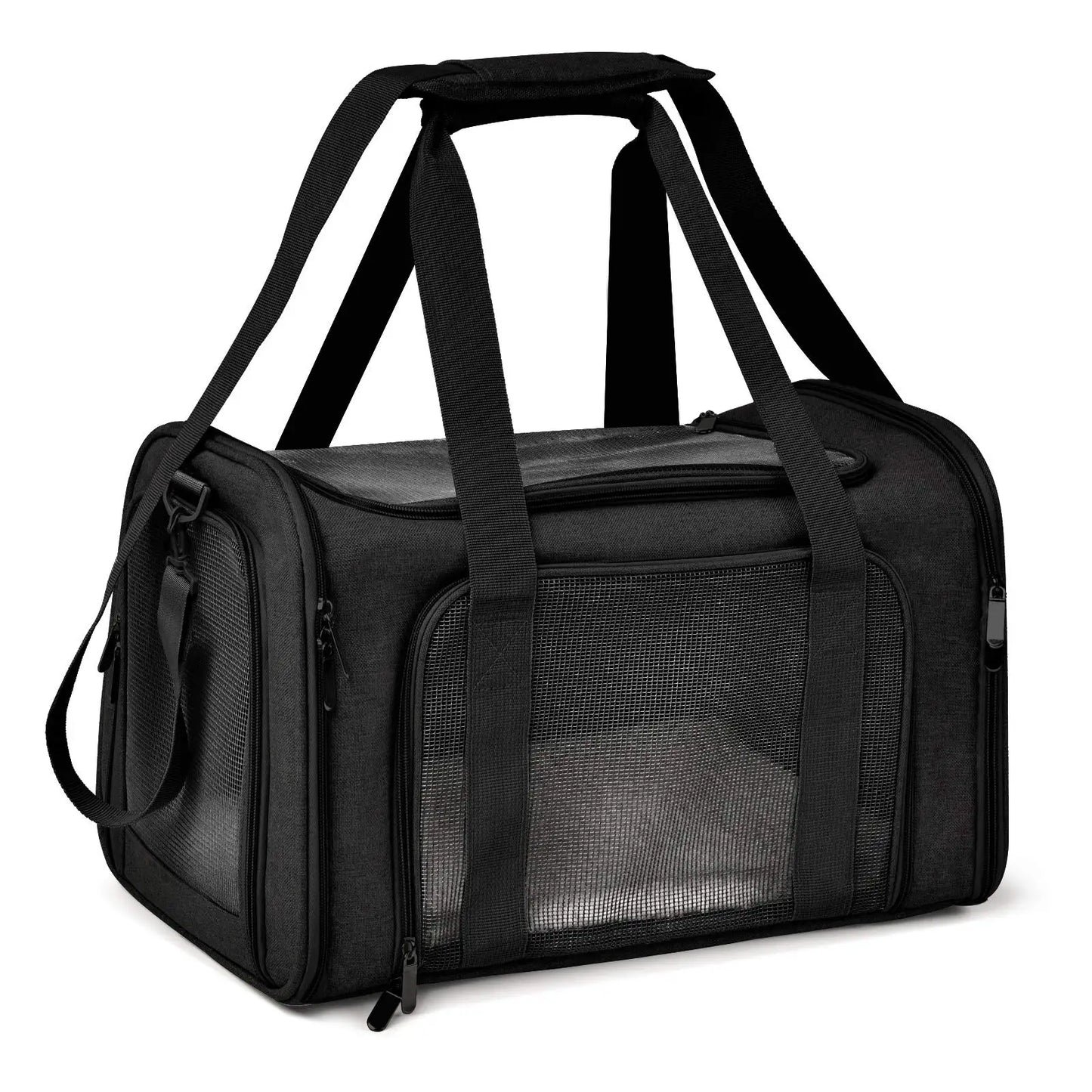 Dog Carrier Bag Soft Side Backpack Pet Carriers Travel Bags Airline Approved Transport For Cats Puppies up to 15 Lbs Outgoing