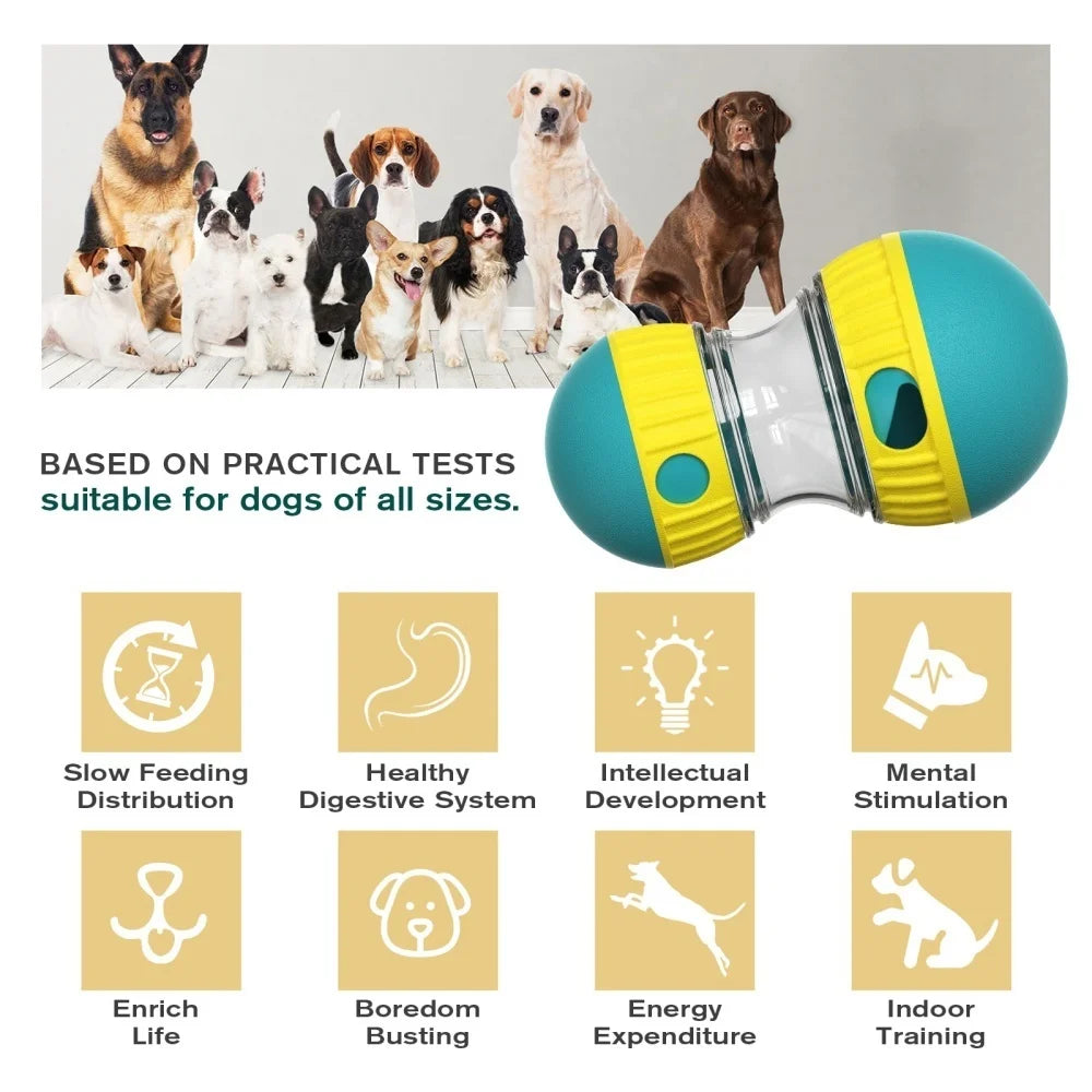 Interactive Dog Toy for Small Medium Large Dogs Cats Treat Dispenser Leaking Food Slow Feeder Pets Ball Toys Labrador Supplies