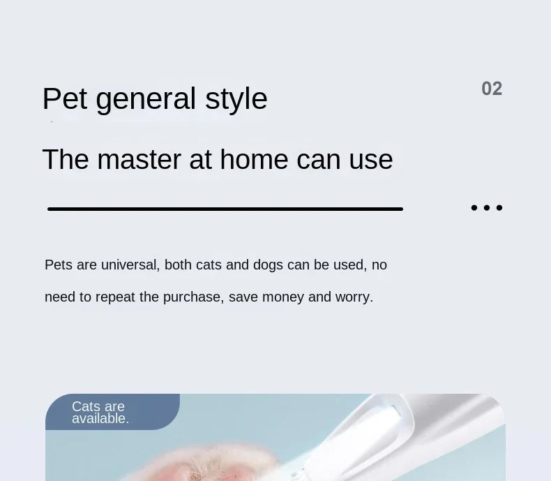 Portable Paw Trimmer With Led Light Rechargeable Cordless Nail Grinder Shaver for Cats And Dogs Nail Grooming