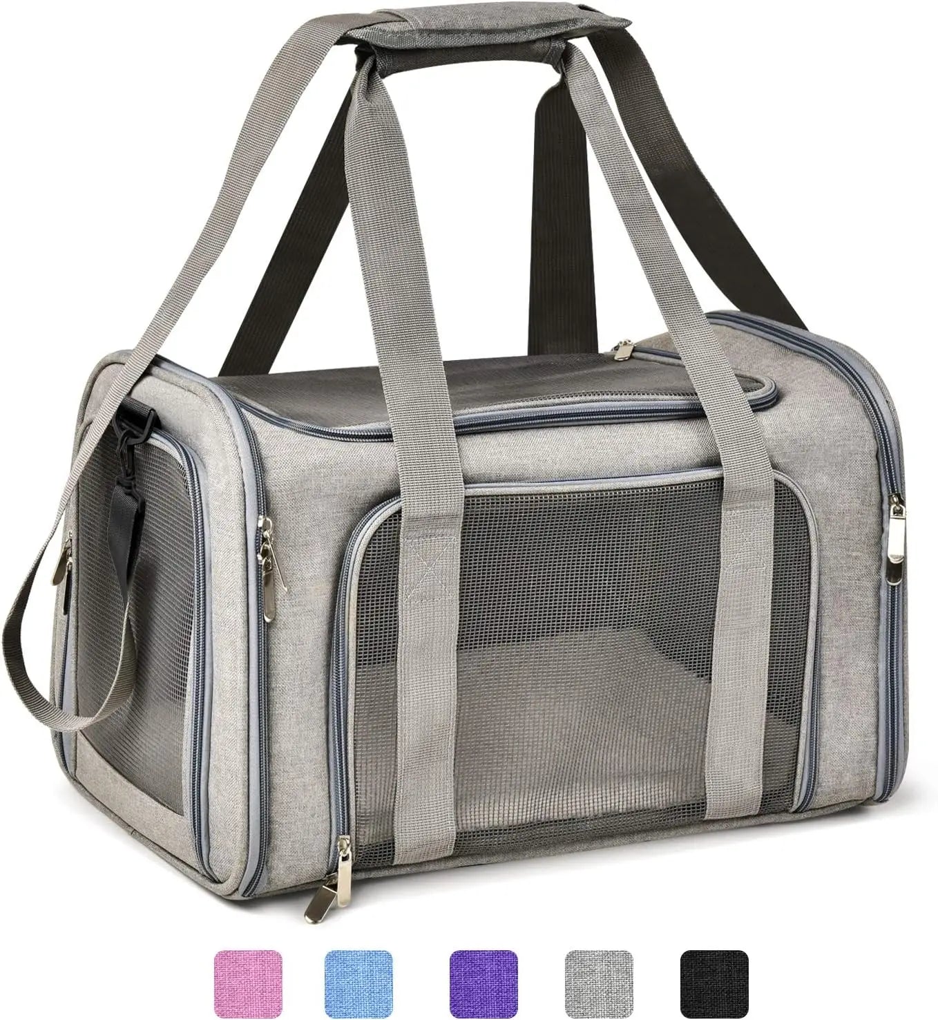 Cat, Dog Carrier for Small Medium Cats Puppies up to 15 Lbs, Airline Approved Carrier Soft Sided, Collapsible Travel Puppy