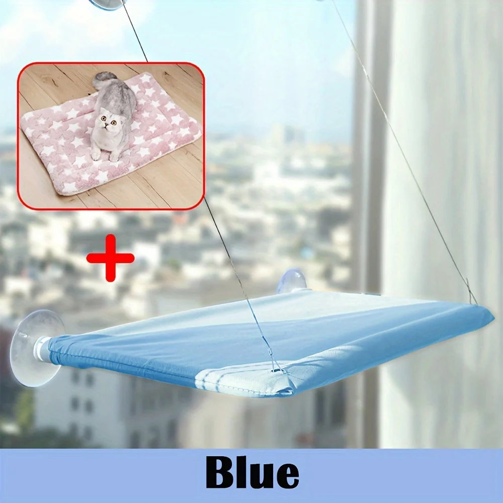 Hanging Cat Bed Pet Cats Hammock Aerial Pet Bed House Kitten Climbing Frame Sunny Window Seat Nest Bearing 20kg Cat Accessories