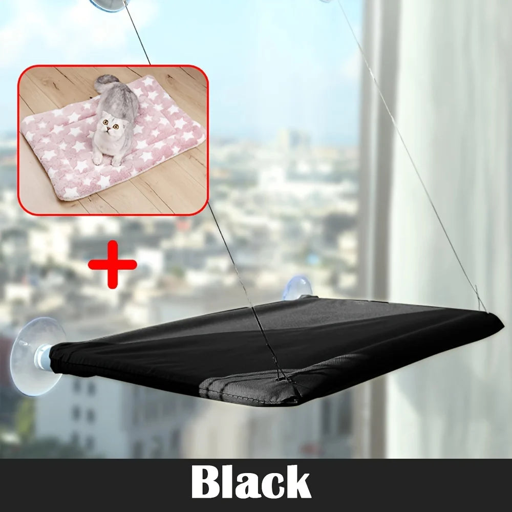 Hanging Cat Bed Pet Cats Hammock Aerial Pet Bed House Kitten Climbing Frame Sunny Window Seat Nest Bearing 20kg Cat Accessories