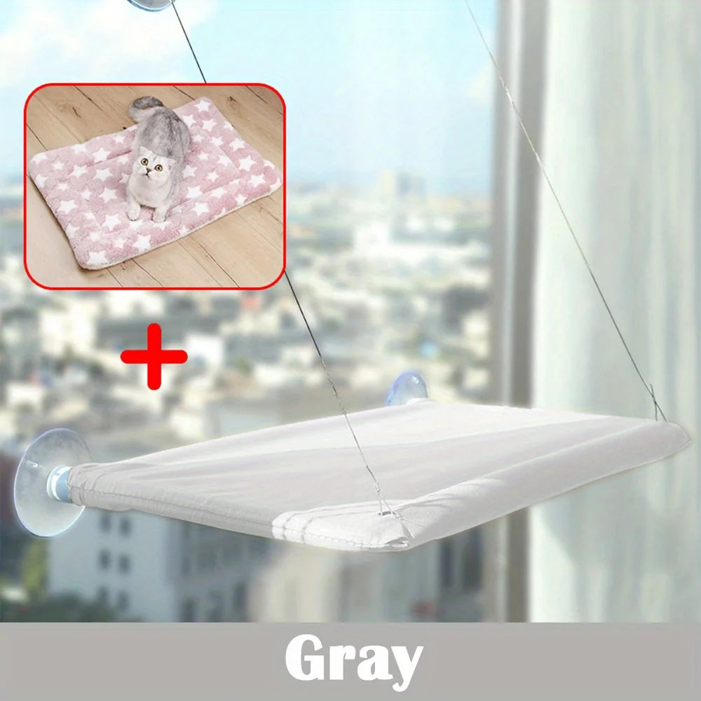 Hanging Cat Bed Pet Cats Hammock Aerial Pet Bed House Kitten Climbing Frame Sunny Window Seat Nest Bearing 20kg Cat Accessories