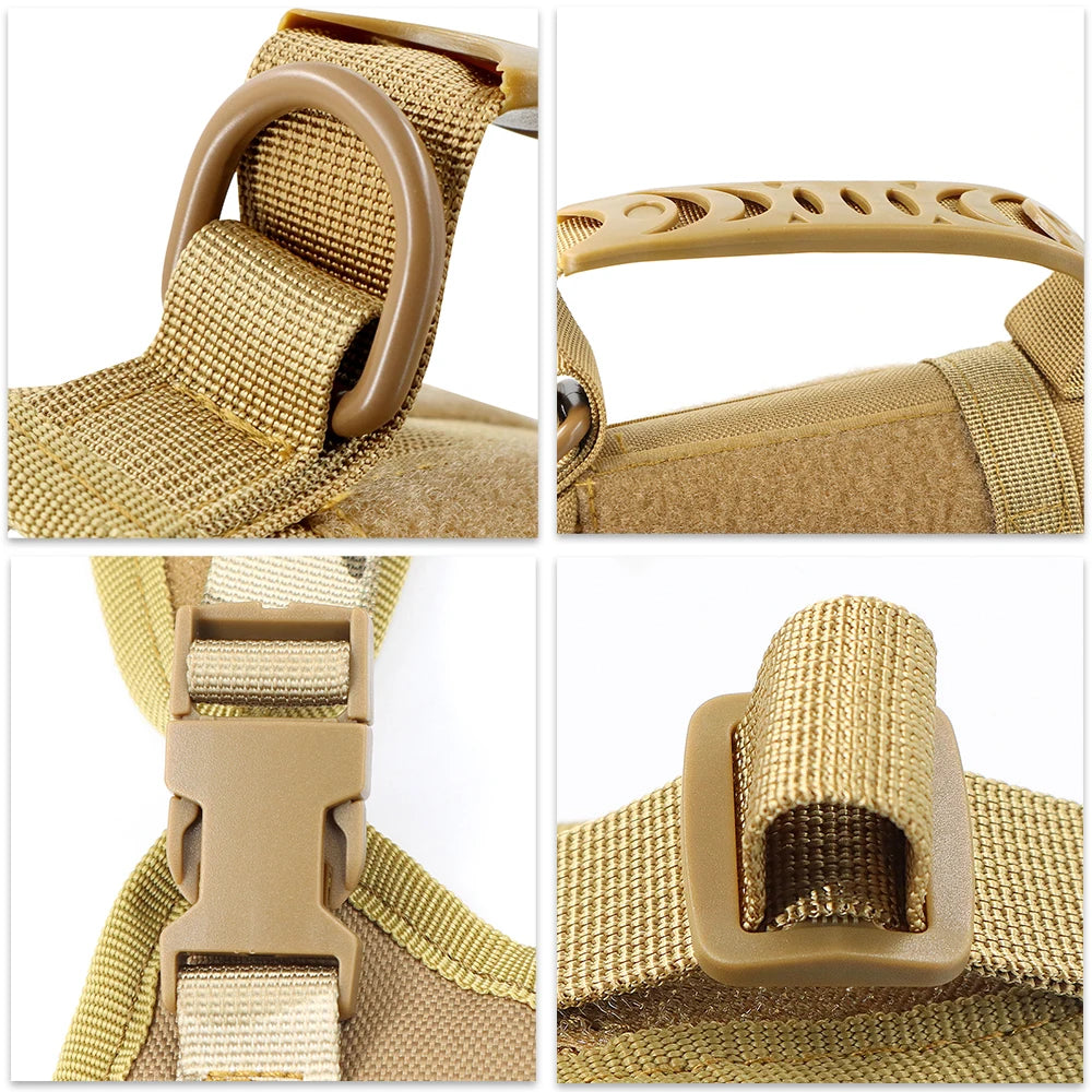 Tactical Cat Harness Adjustable Vest For Military Service Puppy Kitten Small Dogs Harnesses Walking Training Cat Accessories