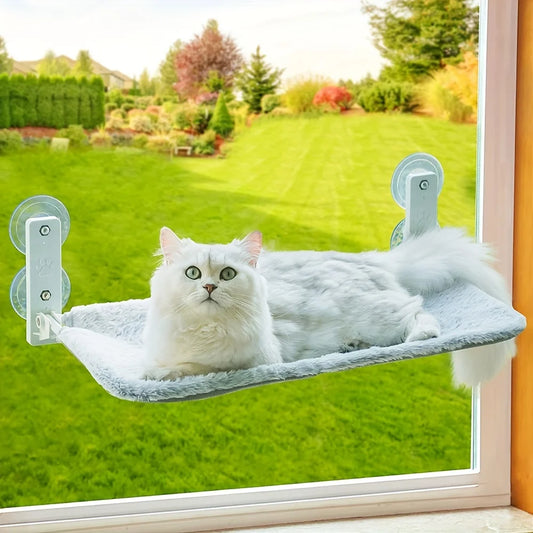 Cat window habitat foldable cat hammock, used for windows with steel frames, indoor cat window seats