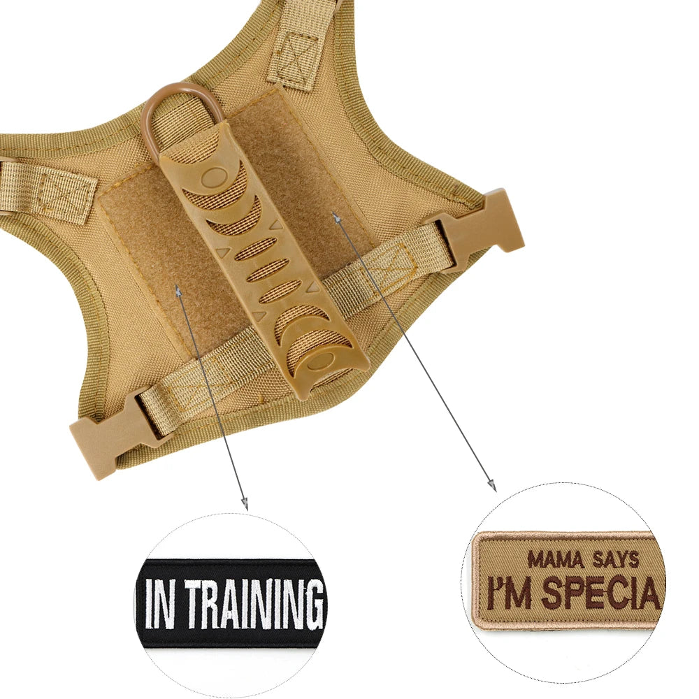 Tactical Cat Harness Adjustable Vest For Military Service Puppy Kitten Small Dogs Harnesses Walking Training Cat Accessories